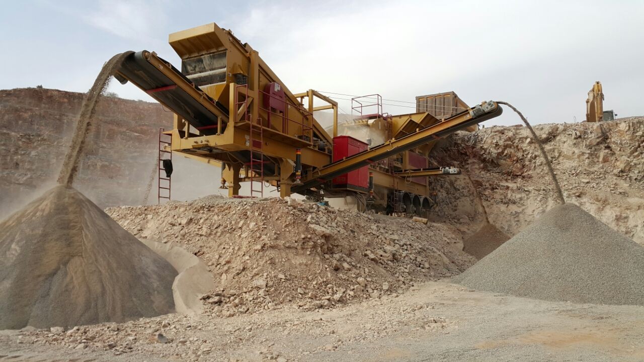 Aggregate crushing and screening facilities