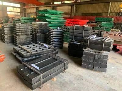 Manganese and Chrome Cast Parts for Marble Crushing and Screening Plants